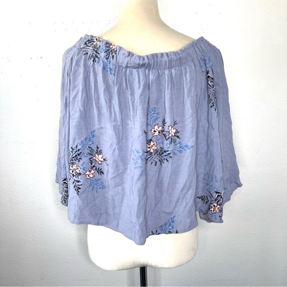 ASTR The Label Revolve Off The Shoulder Blouse Floral Size Large - Picture 5 of 8